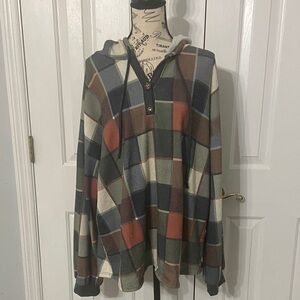 HEIMISH USA plaid hoodie